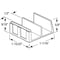 Prime-Line Sliding Shower Door Bottom Guide, 1/2 in. Channels, Plastic Const, PK2 M 6059 - alternate 4